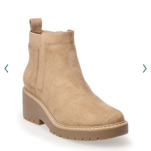 Sonoma Goods for Life- Hadley Wedge Ankle Boots- Taupe